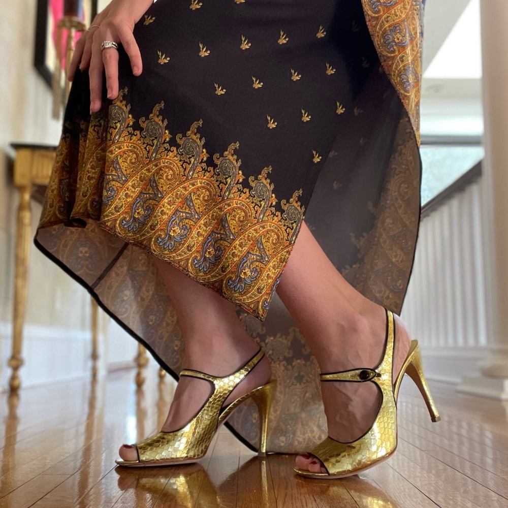 Prada Animal Print Heels Size 38.5